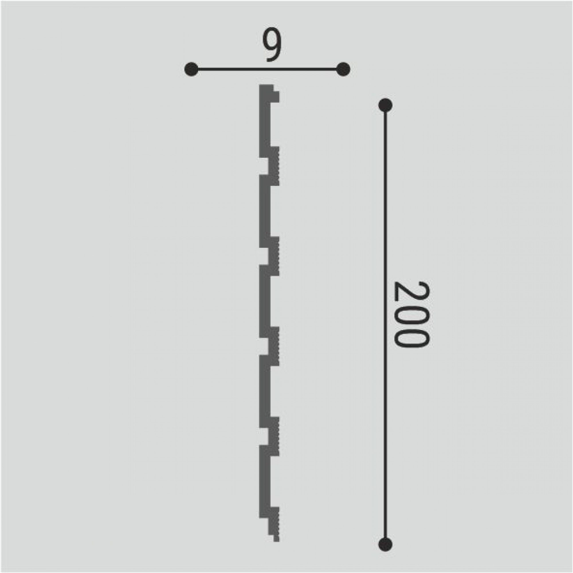 Стеновая панель СП-03 2000/2600*200*9 дюрополимер