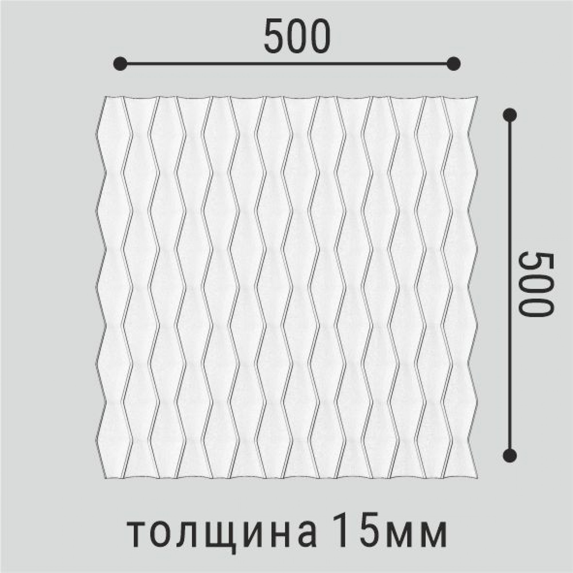 Стеновая панель СП-17 500*500*12 дюрополимер