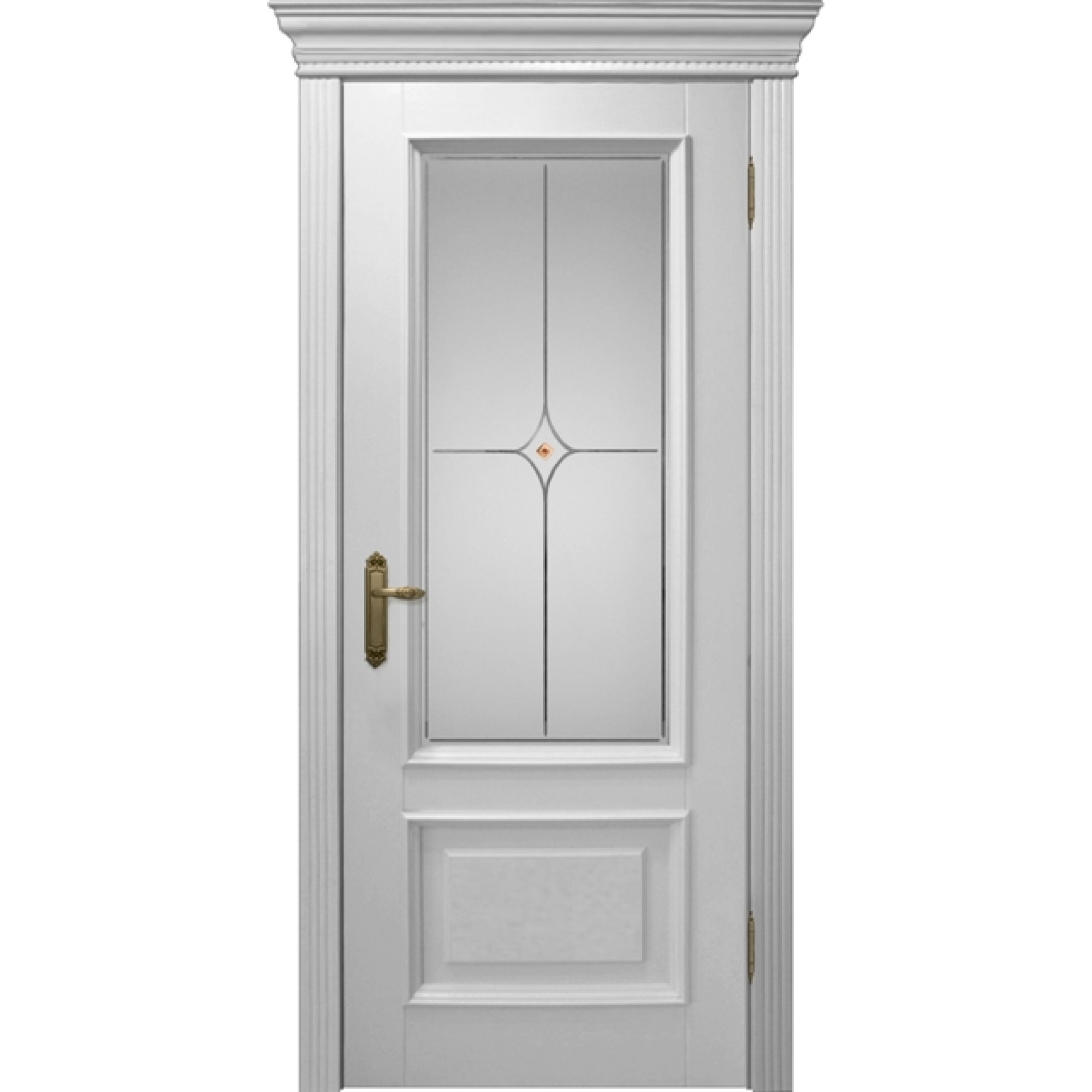 Дверь Арт 2 ПО Белый сатин